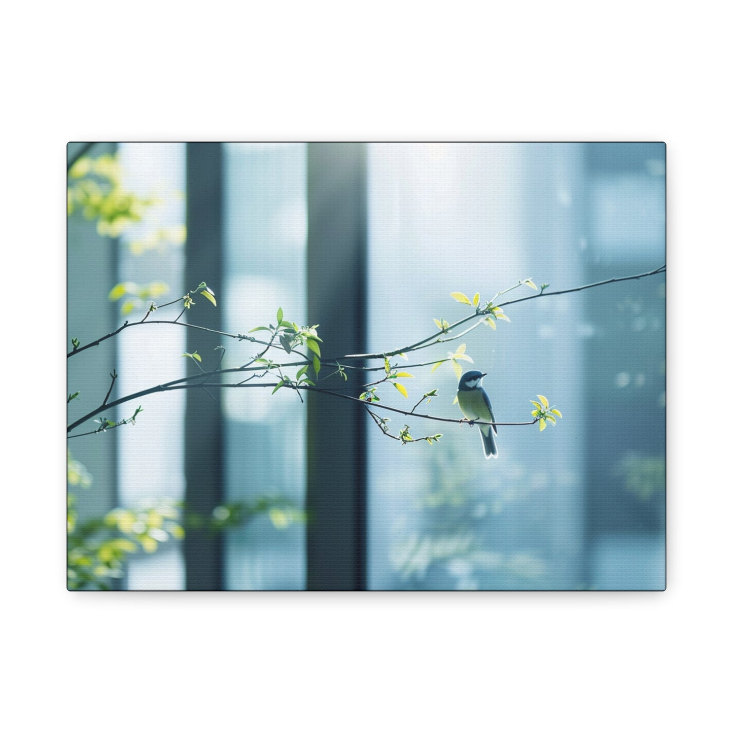 Serene Bird Canvas Wall Art - Stretched 1.25" Frame