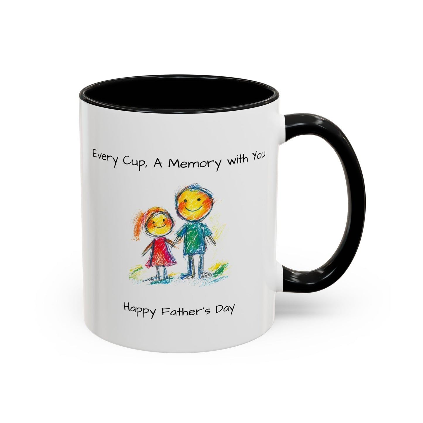 Inspirational Accent Coffee Mug - 11oz, Perfect Gift for Father's Day