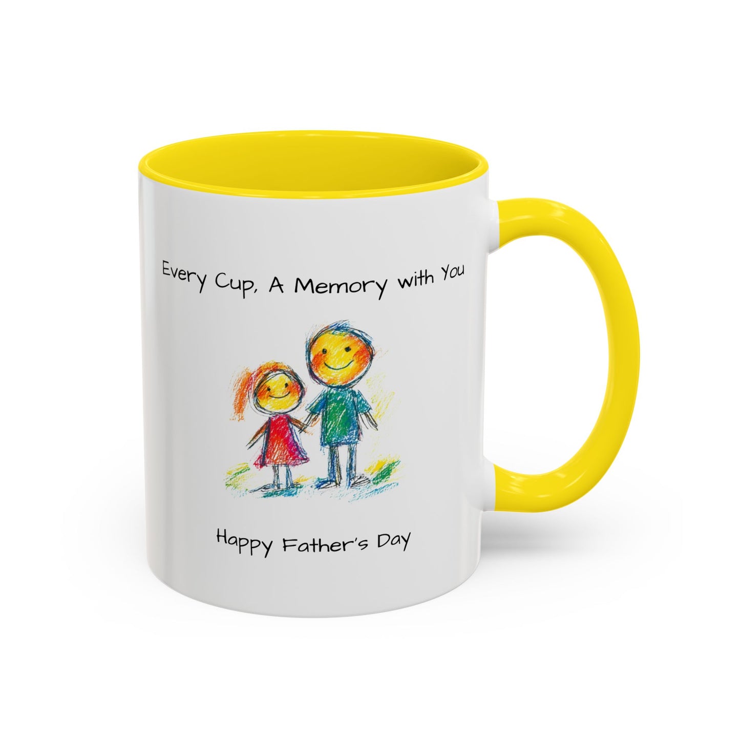 Inspirational Accent Coffee Mug - 11oz, Perfect Gift for Father's Day