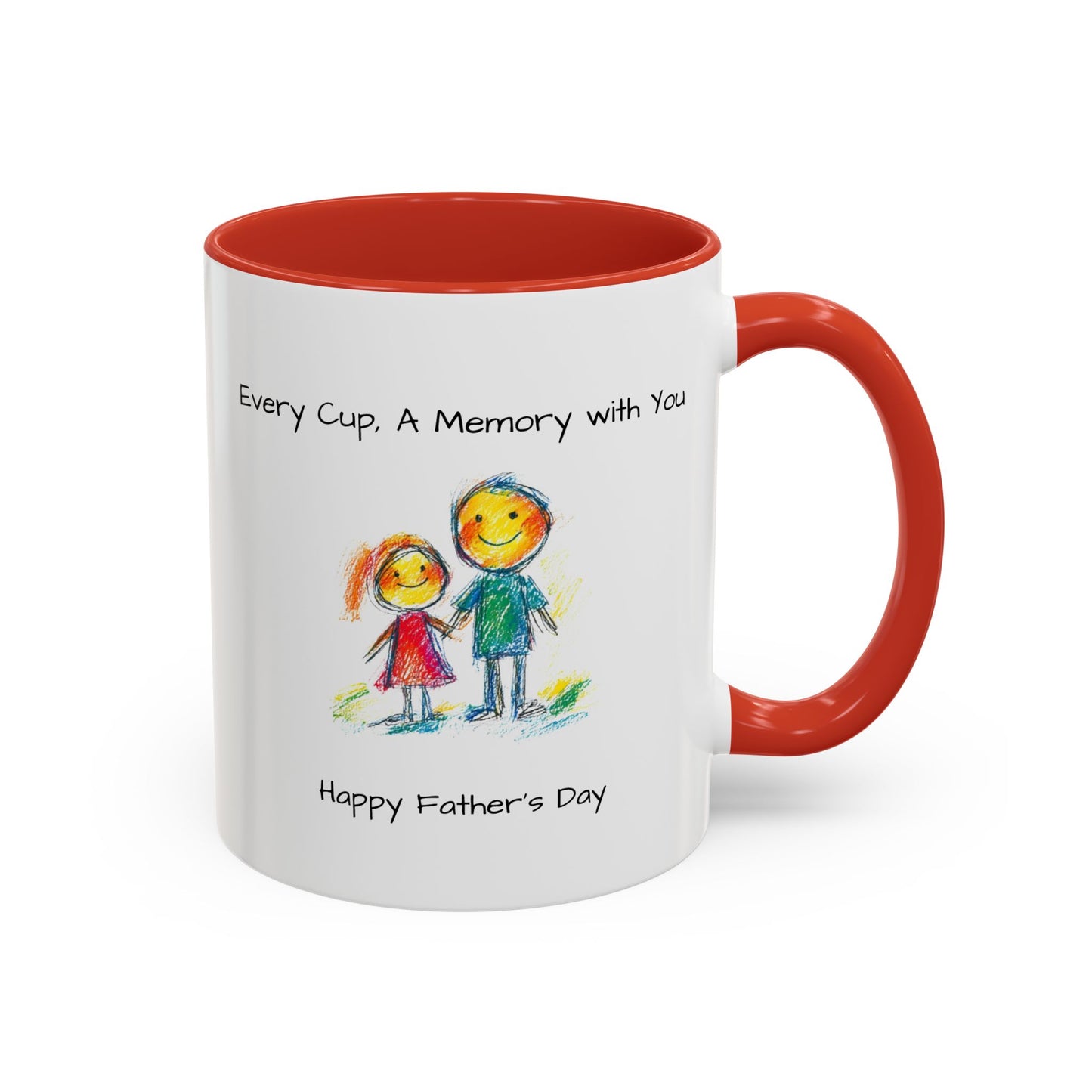 Inspirational Accent Coffee Mug - 11oz, Perfect Gift for Father's Day