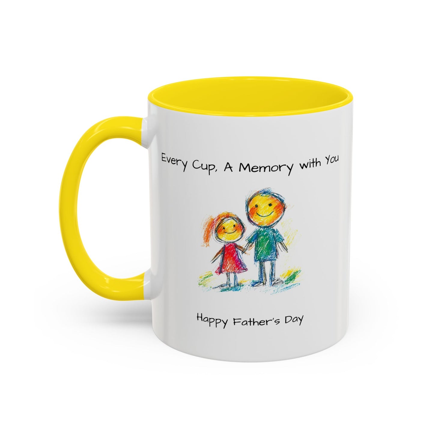 Inspirational Accent Coffee Mug - 11oz, Perfect Gift for Father's Day