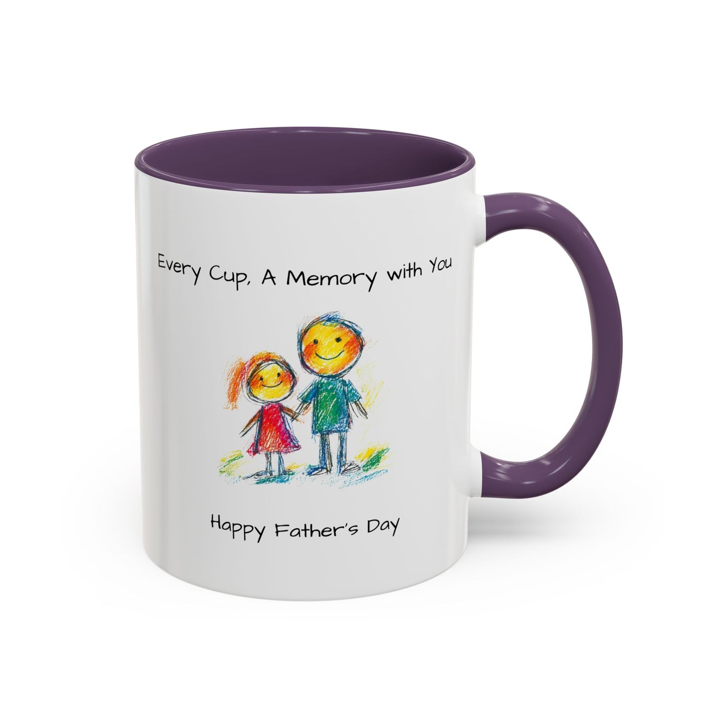 Inspirational Accent Coffee Mug - 11oz, Perfect Gift for Father's Day