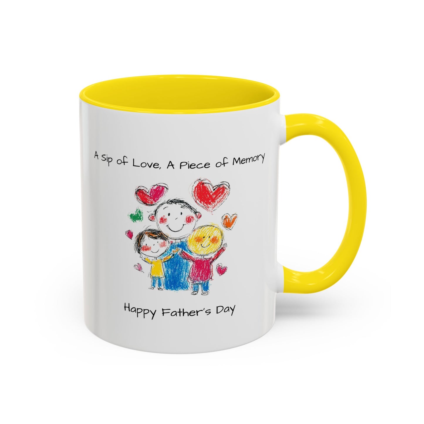 Inspirational Accent Coffee Mug - 11oz, Perfect Gift for Father's Day