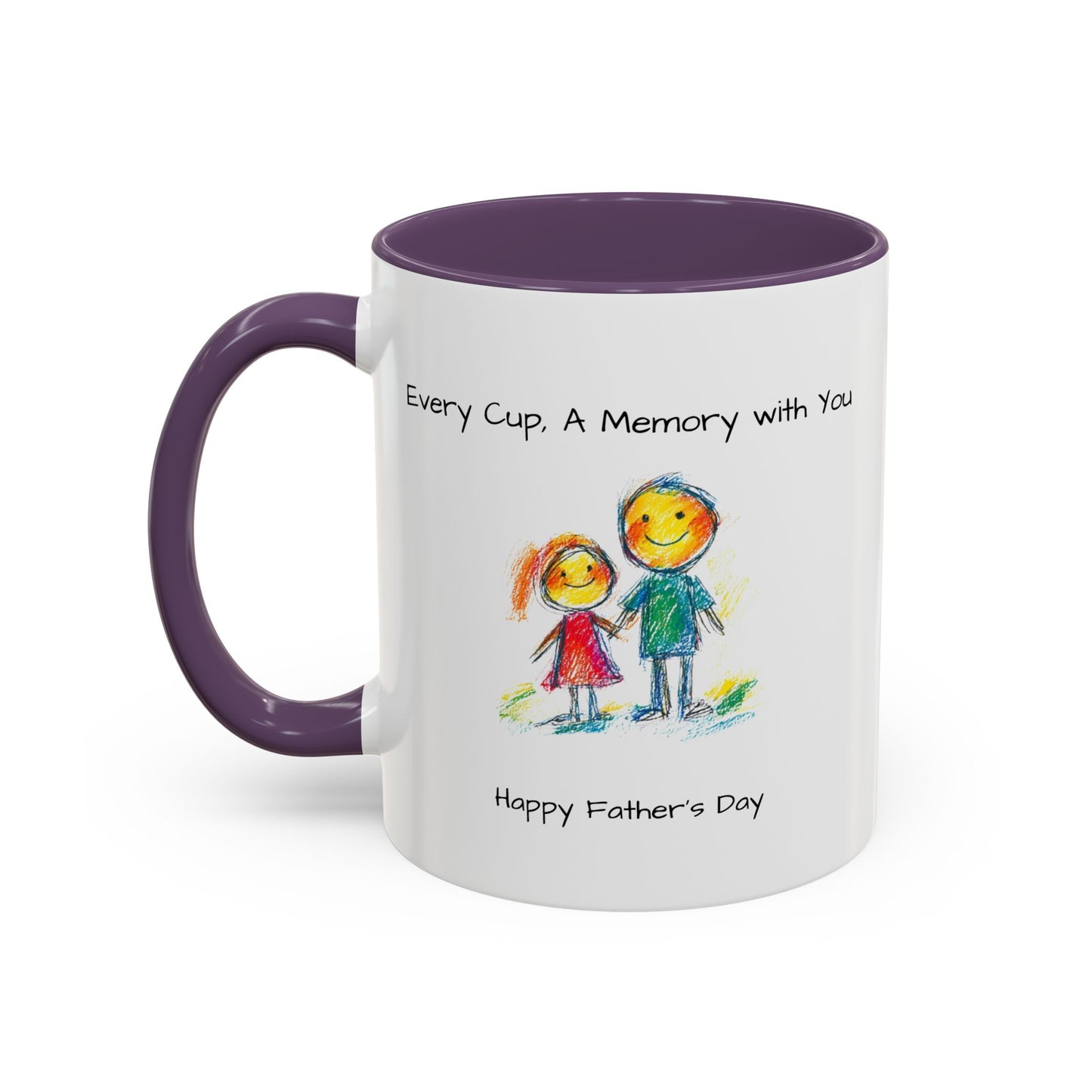 Inspirational Accent Coffee Mug - 11oz, Perfect Gift for Father's Day