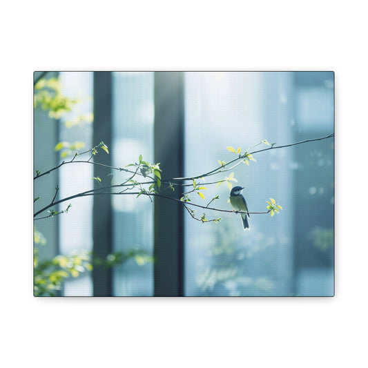 Serene Bird Canvas Wall Art - Stretched 1.25" Frame