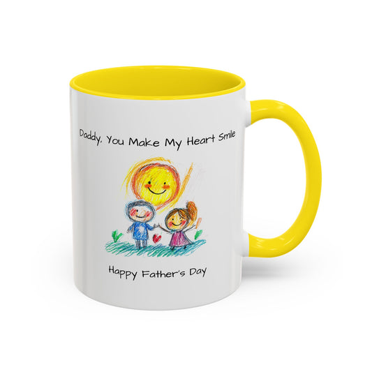 Inspirational Accent Coffee Mug - 11oz, Perfect Gift for Father's Day
