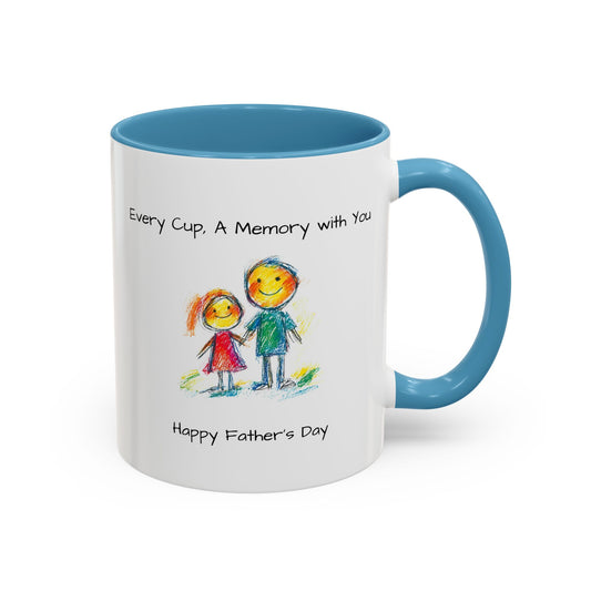 Inspirational Accent Coffee Mug - 11oz, Perfect Gift for Father's Day